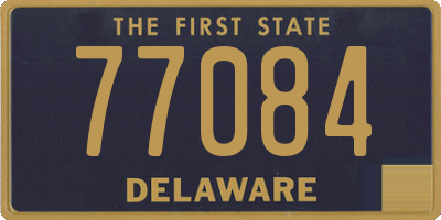 DE license plate 77084