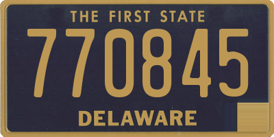 DE license plate 770845