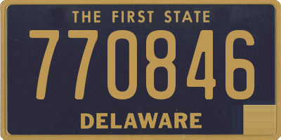 DE license plate 770846