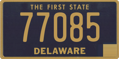 DE license plate 77085