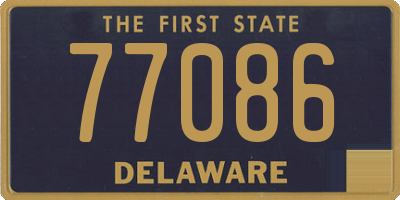 DE license plate 77086
