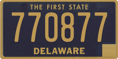 DE license plate 770877