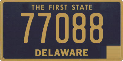 DE license plate 77088
