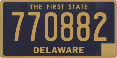 DE license plate 770882