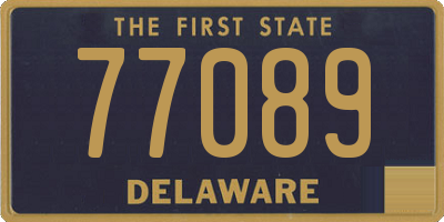 DE license plate 77089