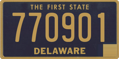 DE license plate 770901