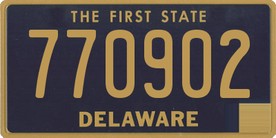 DE license plate 770902