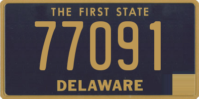 DE license plate 77091