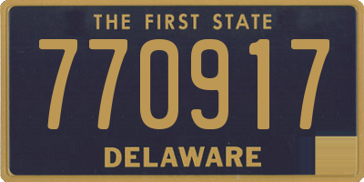 DE license plate 770917