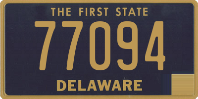 DE license plate 77094