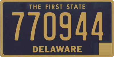 DE license plate 770944