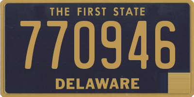 DE license plate 770946