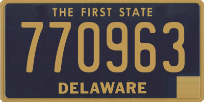 DE license plate 770963