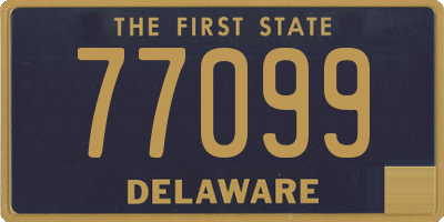 DE license plate 77099