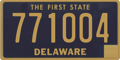 DE license plate 771004