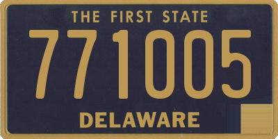 DE license plate 771005
