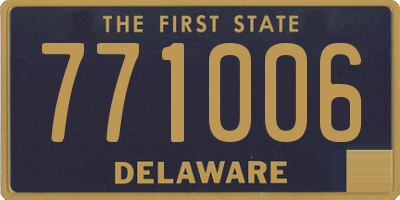 DE license plate 771006
