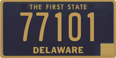 DE license plate 77101