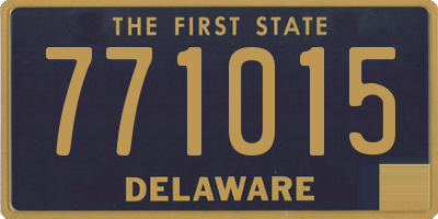 DE license plate 771015
