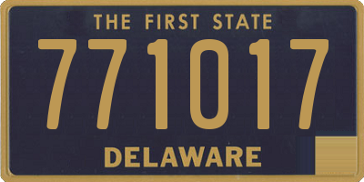 DE license plate 771017