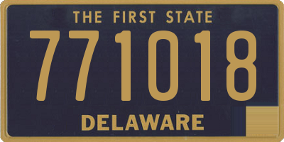 DE license plate 771018