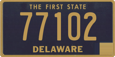 DE license plate 77102