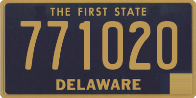 DE license plate 771020