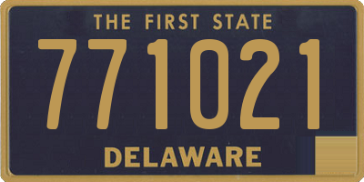 DE license plate 771021