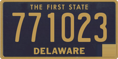 DE license plate 771023