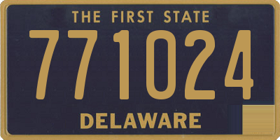 DE license plate 771024