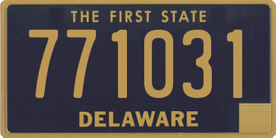 DE license plate 771031
