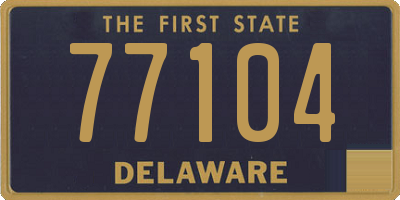 DE license plate 77104
