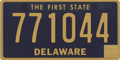 DE license plate 771044