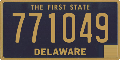 DE license plate 771049