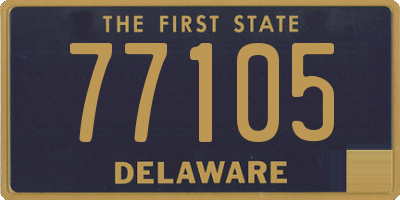 DE license plate 77105
