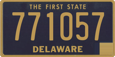 DE license plate 771057