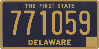 DE license plate 771059
