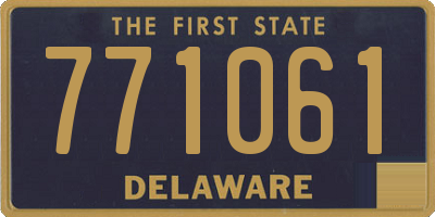 DE license plate 771061