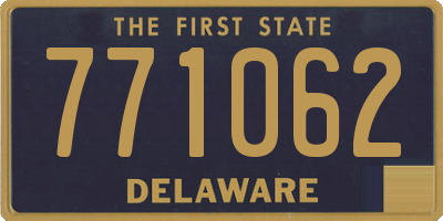 DE license plate 771062