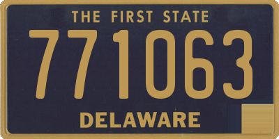 DE license plate 771063