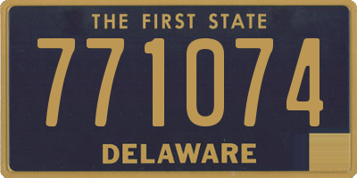 DE license plate 771074