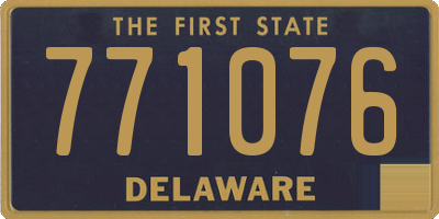 DE license plate 771076