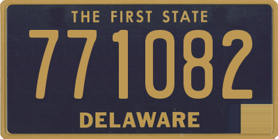 DE license plate 771082