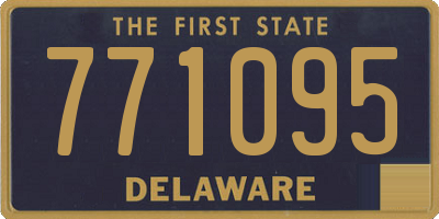 DE license plate 771095