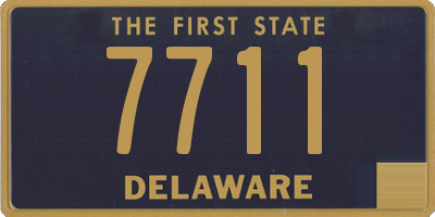 DE license plate 7711