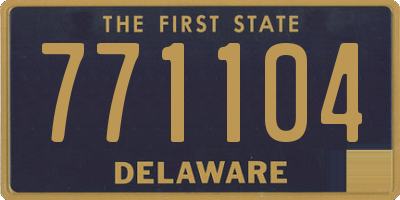 DE license plate 771104