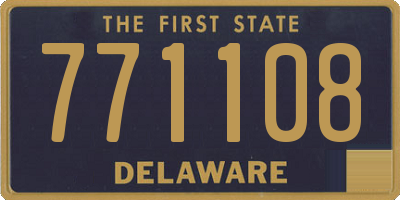 DE license plate 771108