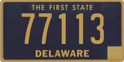 DE license plate 77113