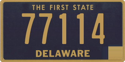 DE license plate 77114