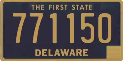 DE license plate 771150